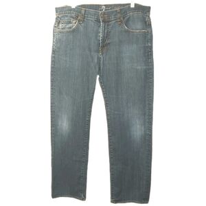 7 For All Mankind Austyn Jeans Men 36 X 32 Blue Stretch Denim Relaxed Straight